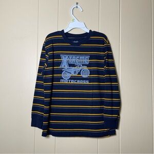 Garanimals Blue and Yellow Motocross Long Sleeve Tee size 7
